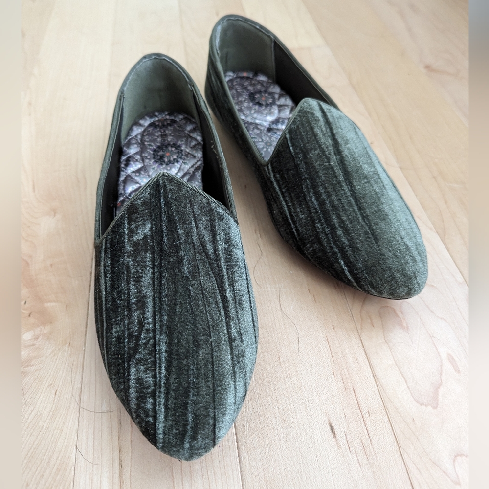 Birdies Velvet Heron Flats size 10 new in box! never worn!